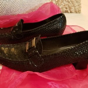 Stuart Weitzman Black with Silver Accents